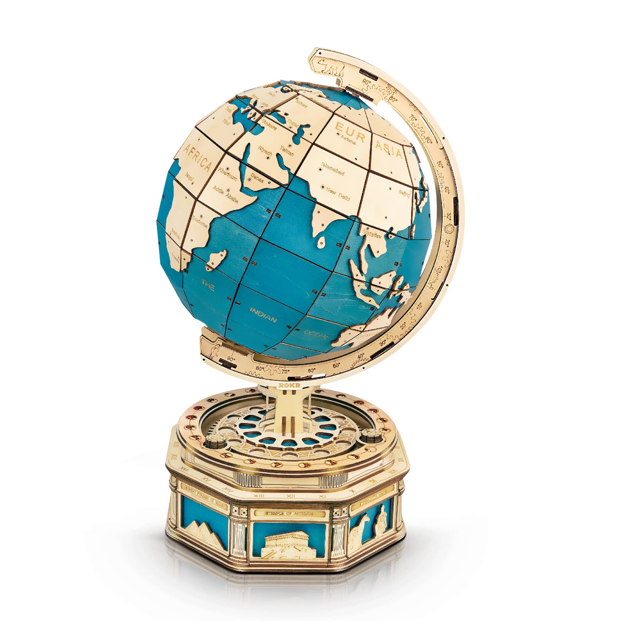 Globe Model 3D Wooden Puzzle - Black Friday 50% OFF